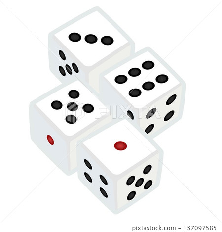 Dice illustration Dice illustration 137097585