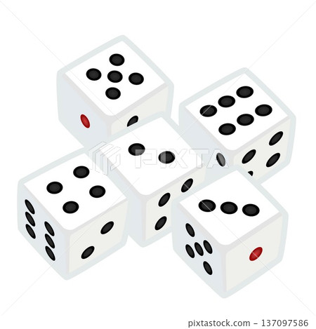 Dice illustration Dice illustration 137097586