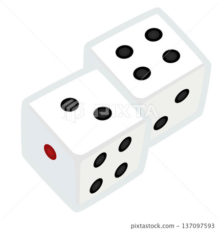 骰子插圖 137097593