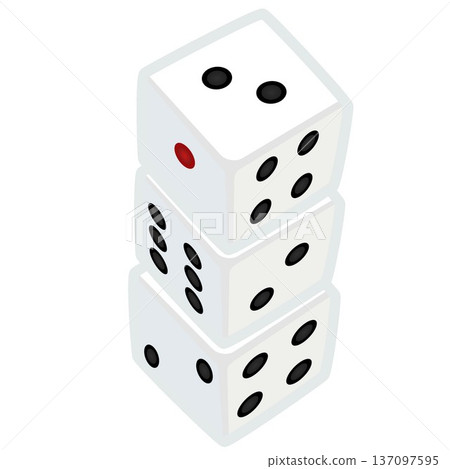 骰子插圖 137097595
