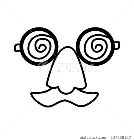 April Fool's Day element outline April Fool's Day element outline 137098107