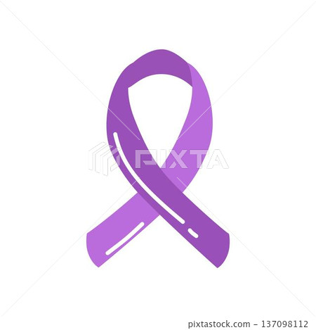 awarness world cancer day purple ribbon awarness world cancer day purple ribbon 137098112