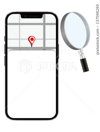Smartphone and map Smartphone and map 137098260