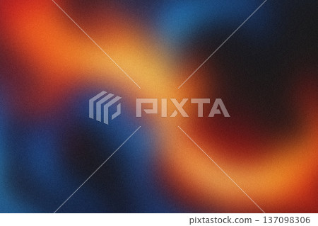 Orange and blue particle gradient background noise Orange and blue particle gradient background noise 137098306