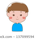 一個微笑的男孩的插圖 137099594