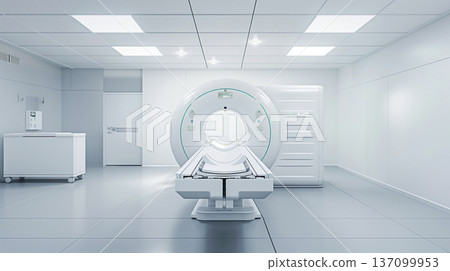核磁共振檢查設備及檢查室內部的影像 137099953