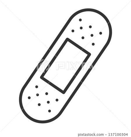 一個簡單的膠布的插圖 137100304