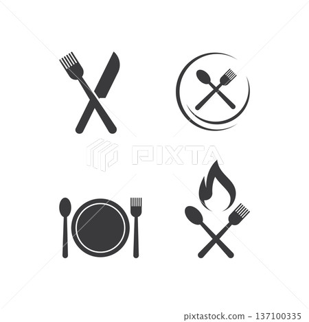 fork and spoon vector fork and spoon vector 137100335