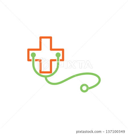 Medical Cross illustration Logo template Medical Cross illustration Logo template 137100349
