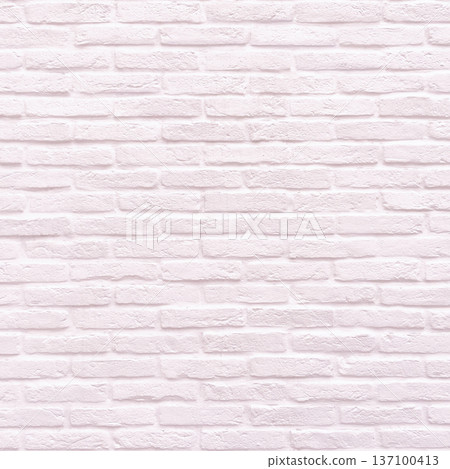 淺粉紅色磚牆方形背景圖片 137100413