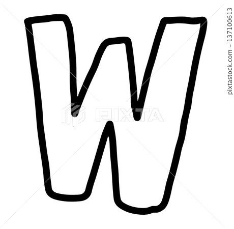 Hand writing w lower case alphabet outline for letters, kid colouring book, art, sketch, painting, decoration, font, typography, text, message, initials, tattoo, sticker, words, fridge magnet, icon Hand writing w lower case alphabet outline for letters, kid colouring book, art, sketch, painting, decoration, font, typography, text, message, initials, tattoo, sticker, words, fridge magnet, icon 137100613