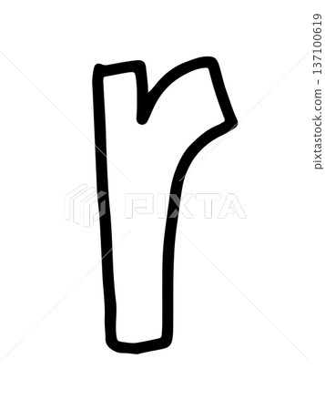 Hand writing r lower case alphabet outline for letters, kid colouring book, art, sketch, painting, decoration, font, typography, text, message, initials, tattoo, sticker, words, fridge magnet, icon 137100619