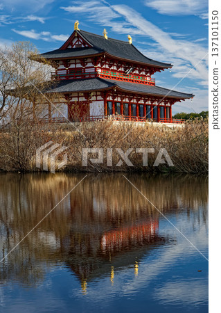 Heijo Palace Remains in Winter, Daigokuden 137101150
