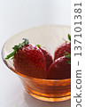 A table photo of shiny, fresh strawberries 137101381