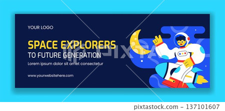 Social Media Cover International Day Of Human Space Flight Flat Cartoon Design Social Media Cover International Day Of Human Space Flight Flat Cartoon Design 137101607