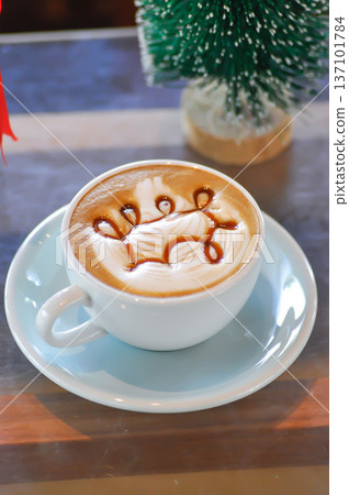 Caramel Macchiato or caramel latte coffee or coffee or hot coffee, latte coffee caramel 137101784