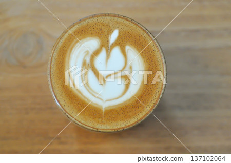 coffee or hot coffee, latte coffee or cappuccino coffee or mocha coffee 137102064
