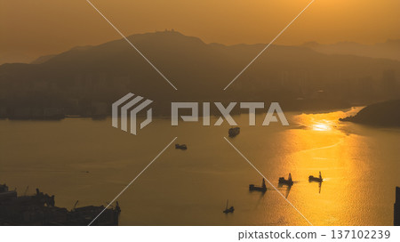 Glowing Sunset Casts Deep Golden Light Over Lei Yue Mun Feb 22 2026 Glowing Sunset Casts Deep Golden Light Over Lei Yue Mun Feb 22 2026 137102239