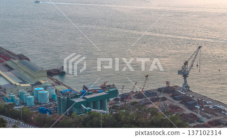 Coastal Industrial Depot Featuring Tanks, Pipelines, And Waterfront Facilities Feb 21 2026 Coastal Industrial Depot Featuring Tanks, Pipelines, And Waterfront Facilities Feb 21 2026 137102314