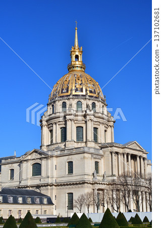 Exterior of the church and dome of Les Invalides in Paris, photographed on February 25, 2026 Exterior of the church and dome of Les Invalides in Paris, photographed on February 25, 2026 137102681