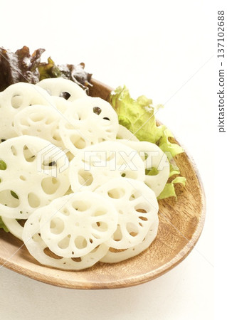 sliced lotus root sliced lotus root 137102688