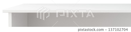 White table isolated on transparent background 137102704