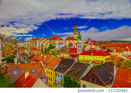 Cesky Krumlov over Cesky Krumlov Cesky Krumlov over Cesky Krumlov 137102861