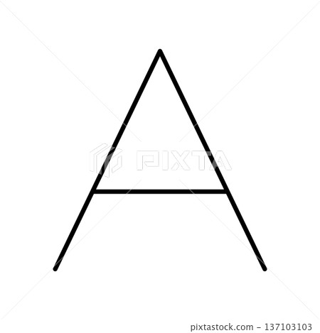 字母 A 的簡單圖標 字母 A 的簡單圖標 137103103