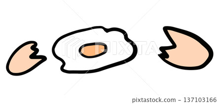 Hand drawn egg and eggshells for breakfast, brunch, cook book, sticker, menu, cafe, restaurant, recipe, ingredient, supermarket, grocery shopping, cuisine, quick meal, market, mart, kitchenware, home Hand drawn egg and eggshells for breakfast, brunch, cook book, sticker, menu, cafe, restaurant, recipe, ingredient, supermarket, grocery shopping, cuisine, quick meal, market, mart, kitchenware, home 137103166