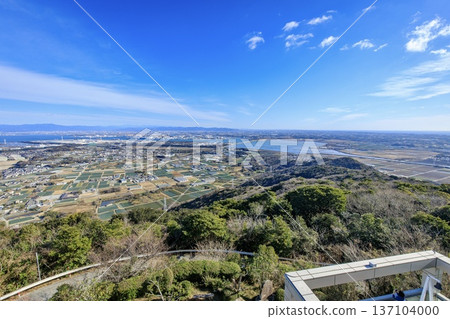 View from the Zao Mountain Observatory in Tahara City (towards Toyohashi) 137104000