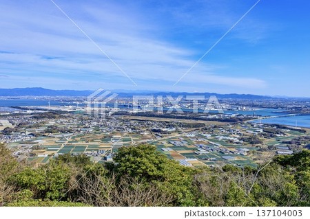 View from the Zao Mountain Observatory in Tahara City (towards Toyohashi) 137104003
