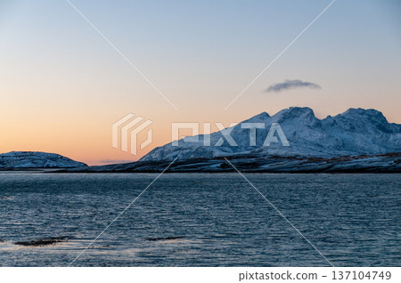 Norwegian winter landscape 137104749