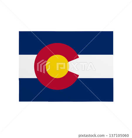 Colorado flag map poster. US state pride wall decor artwork. Patriotic printable digital art. Detailed vector illustration Colorado flag map poster. US state pride wall decor artwork. Patriotic printable digital art. Detailed vector illustration 137105060