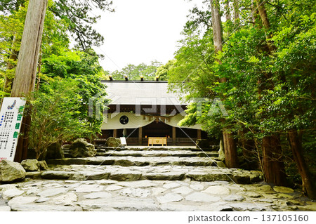 椿神社綠樹環繞,是日本最古老的神社。主殿與周圍的鬱鬱蔥蔥景色相映成趣。神社供奉著道路的守護神。是三重縣的旅遊景點。 椿神社綠樹環繞,是日本最古老的神社。主殿與周圍的鬱鬱蔥蔥景色相映成趣。神社供奉著道路的守護神。是三重縣的旅遊景點。 137105160