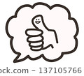 Thumbs up, yay, happy, like | Speech bubble | One point / Icon material / Expression / Emotion 137105766