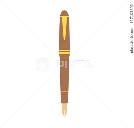 Simple illustration of a fountain pen 137105803