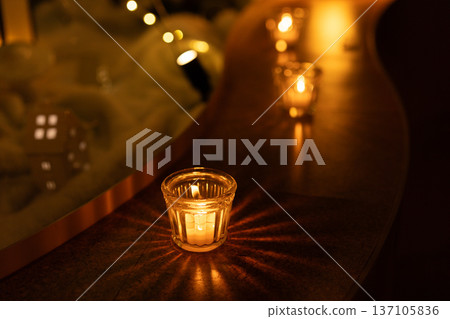 Gentle candle light Gentle candle light 137105836