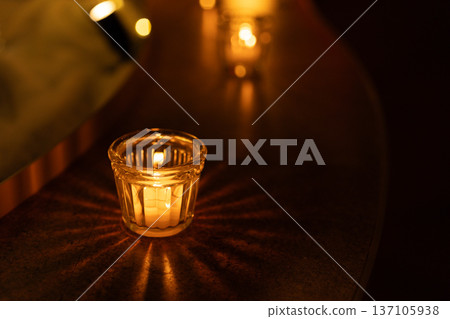 Gentle candle light Gentle candle light 137105938