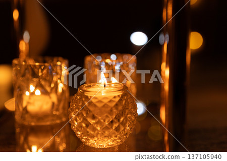 Gentle candle light Gentle candle light 137105940
