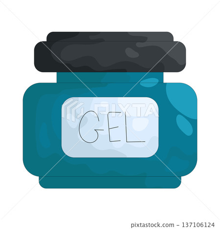 Illustration of Hair gel jar Illustration of Hair gel jar 137106124