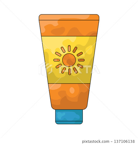 Illustration of Sunscreen Illustration of Sunscreen 137106138