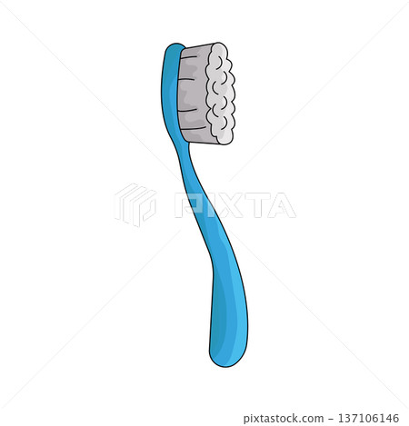 Illustration of toothbrush Illustration of toothbrush 137106146