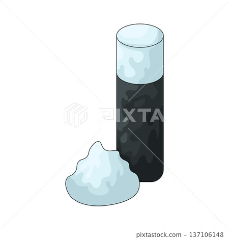 Illustration of Shaving foam 137106148