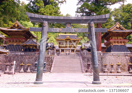 從發電點看到的日光市日光東照宮陽明門 137106607