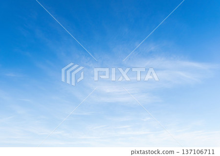 Refreshing winter blue sky and cirrus clouds 06 Refreshing winter blue sky and cirrus clouds 06 137106711