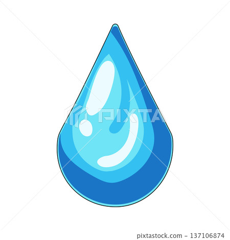 Illustration of Water drop  137106874