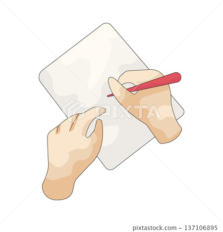 Illustration of writer Illustration of writer 137106895
