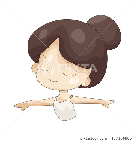 Illustration of ballerina Illustration of ballerina 137106900