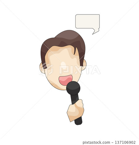 Illustration of reporter Illustration of reporter 137106902