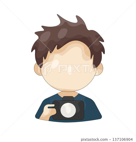 Illustration of photographer  137106904